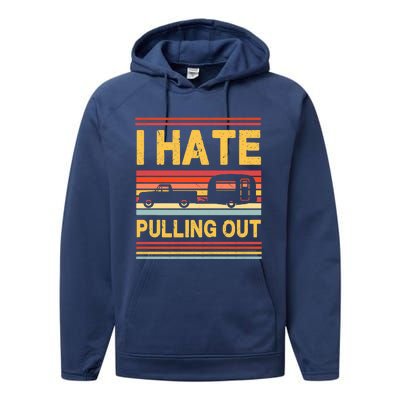 I Hate Pulling Out Caravan Performance Fleece Hoodie