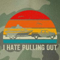 I Hate Pulling Out Retro Boat Captain Legacy Tie Dye Trucker Hat