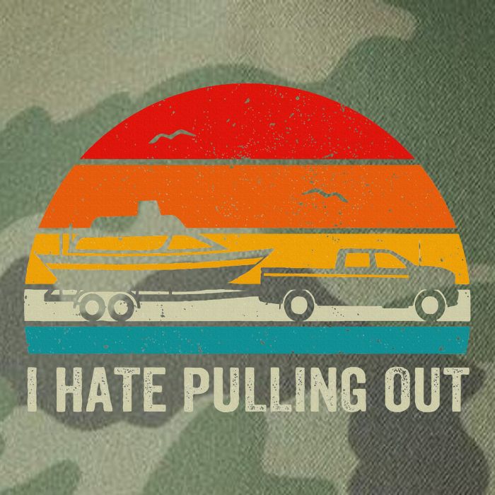 I Hate Pulling Out Retro Boat Captain Legacy Tie Dye Trucker Hat