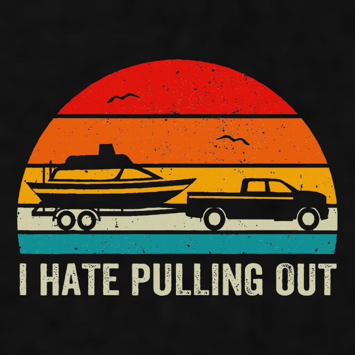 I Hate Pulling Out Retro Boat Captain Ladies PosiCharge Tri-Blend Wicking Tank
