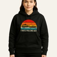 I Hate Pulling Out Retro Boat Captain Hoodie