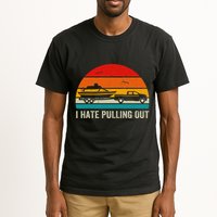 I Hate Pulling Out Retro Boat Captain Tall T-Shirt