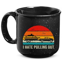 I Hate Pulling Out Retro Boat Captain 15oz Campfire Ceramic Mug
