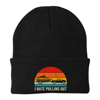 I Hate Pulling Out Retro Boat Captain Beanie