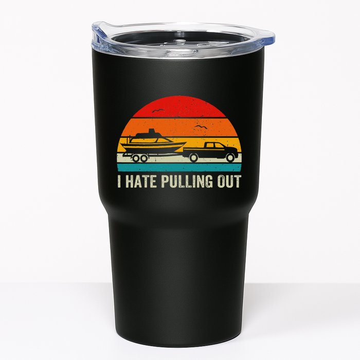 I Hate Pulling Out Retro Boat Captain Tumbler