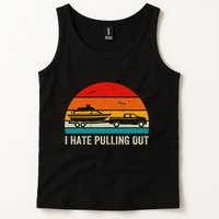 I Hate Pulling Out Retro Boat Captain Tank Top
