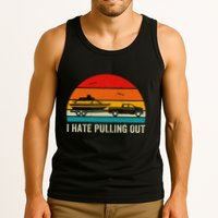 I Hate Pulling Out Retro Boat Captain Tank Top