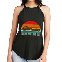 I Hate Pulling Out Retro Boat Captain Women's Perfect Tri Rocker Tank