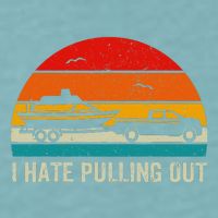 I Hate Pulling Out Retro Boat Captain Sueded Cloud Jersey T-Shirt