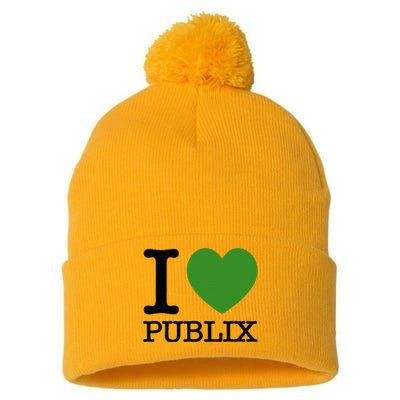 I Heart Publix Pom Pom 12in Knit Beanie