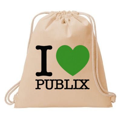 I Heart Publix Drawstring Bag