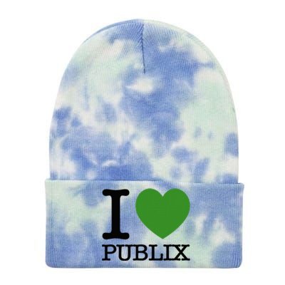 I Heart Publix Tie Dye 12in Knit Beanie