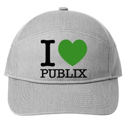 I Heart Publix 7-Panel Snapback Hat