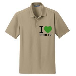 I Heart Publix Dry Zone Grid Polo