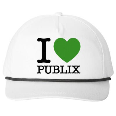 I Heart Publix Snapback Five-Panel Rope Hat