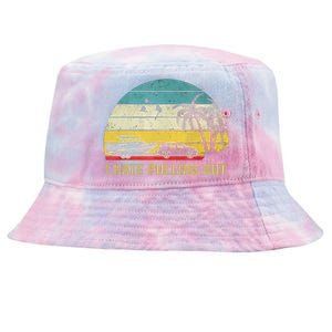 I Hate Pulling Out Retro Boating Boat Captain Tie-Dyed Bucket Hat