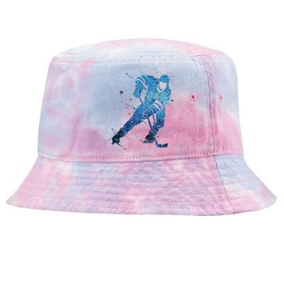 Ice Hockey Player Tie-Dyed Bucket Hat