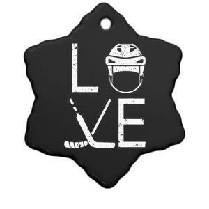 Ice Hockey Player Goalkeeper Ice Hockey Goalie Ceramic Star Ornament