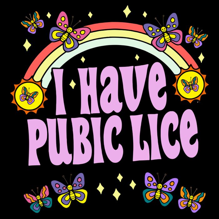 I Have Pubic Lice Stripe Pom Pom Beanie