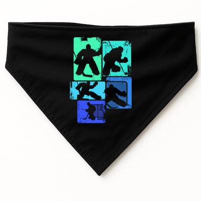 Ice Hockey Player Goalkeeper Ice Hockey Goalie Gift USA-Made Doggie Bandana