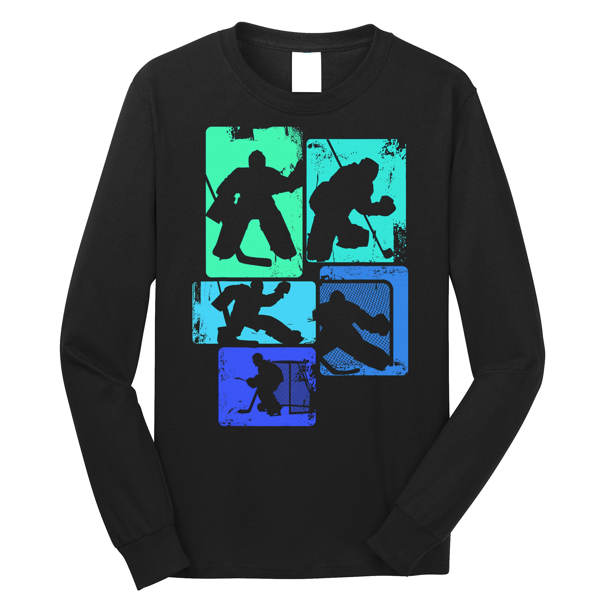 Ice Hockey Player Goalkeeper Ice Hockey Goalie Gift Long Sleeve Shirt