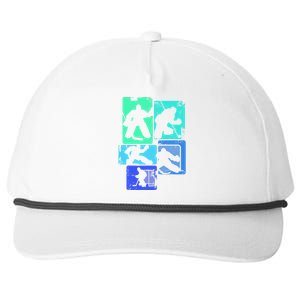 Ice Hockey Player Goalkeeper Ice Hockey Goalie Gift Snapback Five-Panel Rope Hat