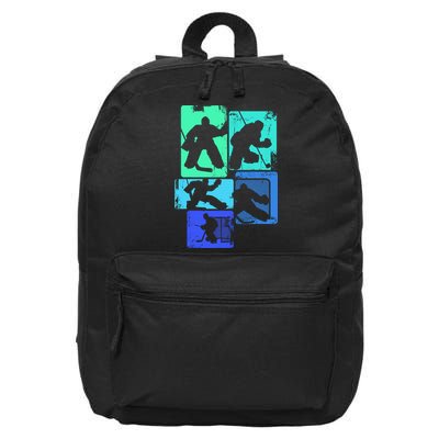 Ice Hockey Player Goalkeeper Ice Hockey Goalie Gift 16 in Basic Backpack