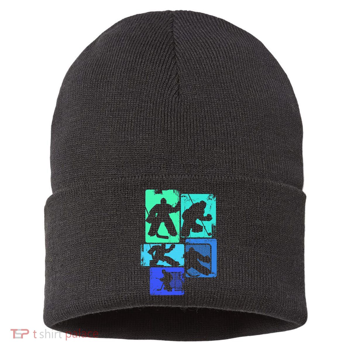 Ice Hockey Player Goalkeeper Ice Hockey Goalie Gift Sustainable Knit Beanie