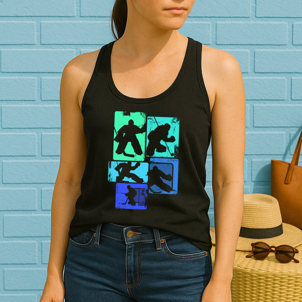 Ice Hockey Player Goalkeeper Ice Hockey Goalie Gift Womens Tank Top