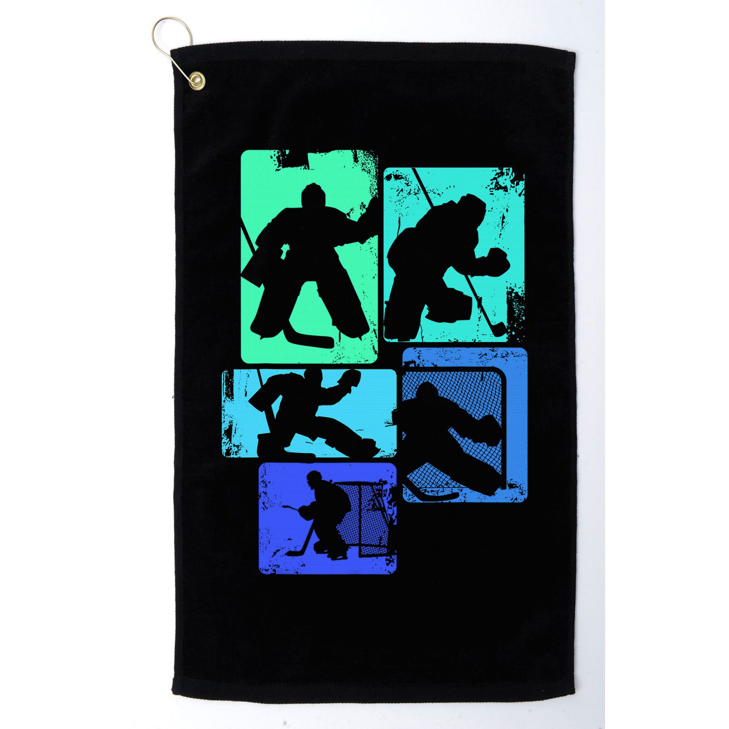 Ice Hockey Player Goalkeeper Ice Hockey Goalie Gift Golf Towel