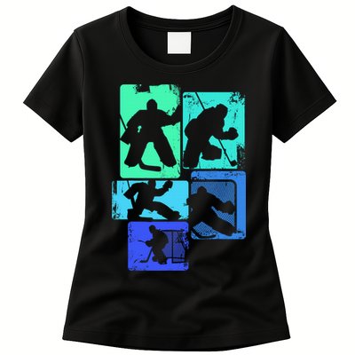 Ice Hockey Player Goalkeeper Ice Hockey Goalie Gift Womens T-Shirt