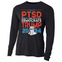 I Have PTSD Pretty Tired of Stupid Democrats Trump 2024 Cooling Performance Long Sleeve Crew