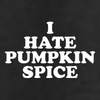 I Hate Pumpkin Spice Funny 7 Panel Mesh Trucker Snapback Hat