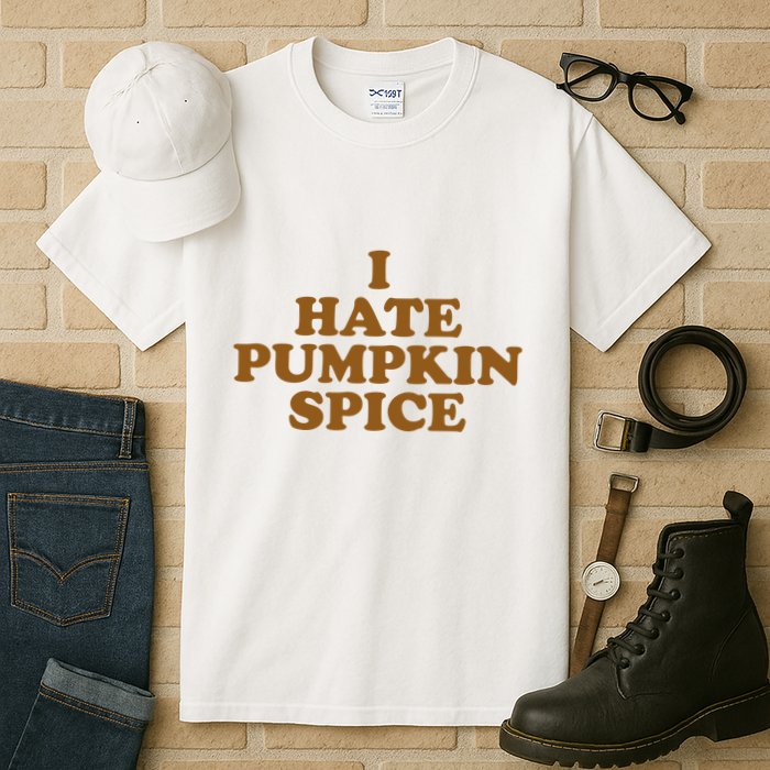 I Hate Pumpkin Spice Funny Tall T-Shirt