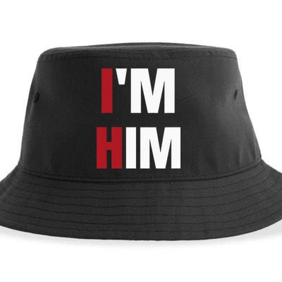 IM Him Prayed For A Man Like Him Christian Sustainable Bucket Hat