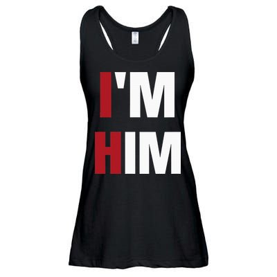IM Him Prayed For A Man Like Him Christian Ladies Essential Flowy Tank
