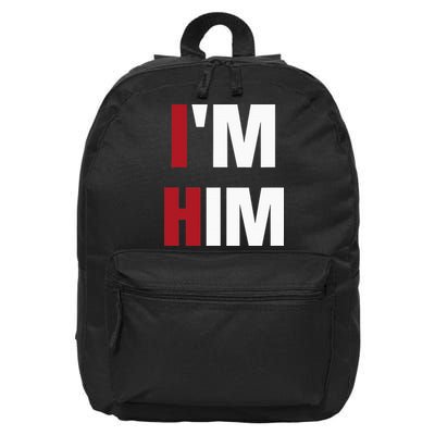 IM Him Prayed For A Man Like Him Christian 16 in Basic Backpack