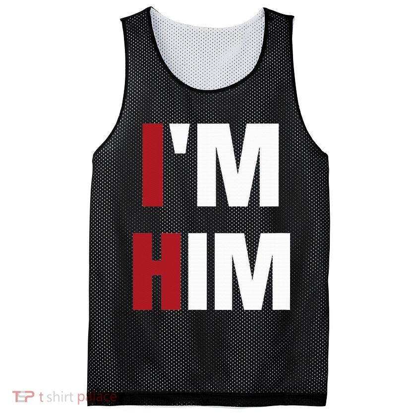 IM Him Prayed For A Man Like Him Christian Mesh Reversible Basketball Jersey Tank