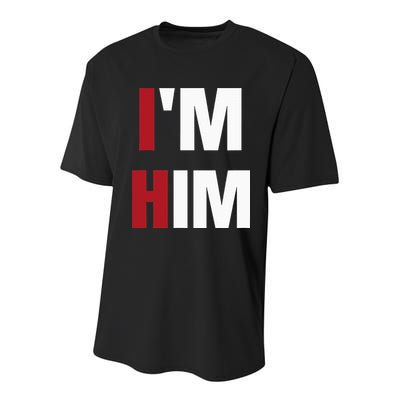 IM Him Prayed For A Man Like Him Christian Youth Performance Sprint T-Shirt