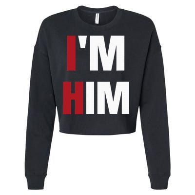 IM Him Prayed For A Man Like Him Christian Cropped Pullover Crew