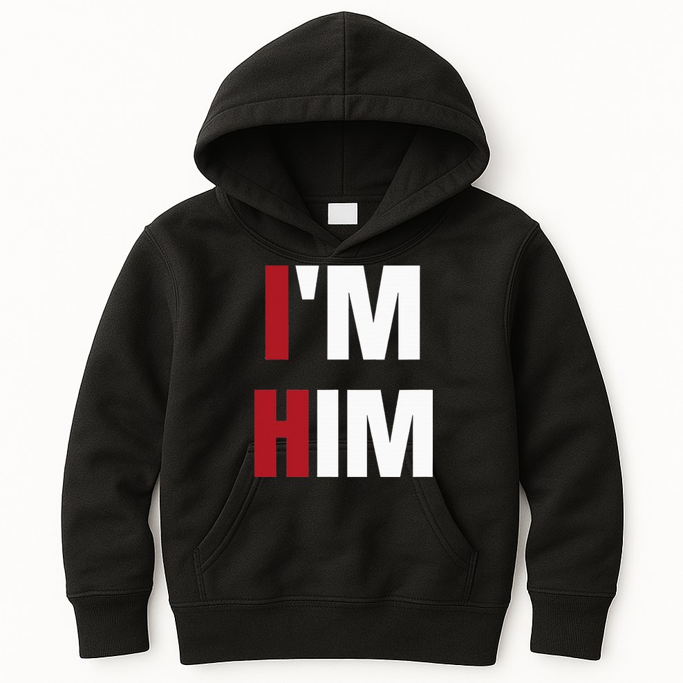 IM Him Prayed For A Man Like Him Christian Kids Hoodie