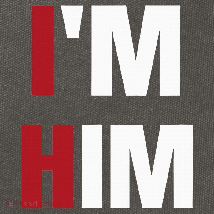 IM Him Prayed For A Man Like Him Christian Cotton Canvas Backpack