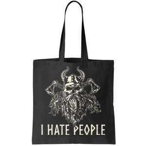 I Hate People Norse Mythology Viking Tote Bag