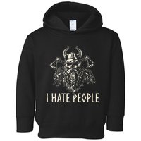 I Hate People Norse Mythology Viking Toddler Hoodie