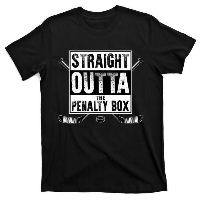 Ice Hockey Player Gift Straight Outta The Penalty Box T-Shirt