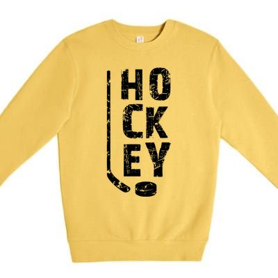 Ice Hockey Player Meaningful Gift Premium Crewneck Sweatshirt