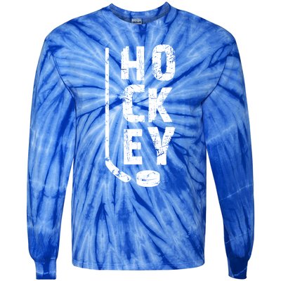 Ice Hockey Player Meaningful Gift Tie-Dye Long Sleeve Shirt