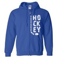 Ice Hockey Player Meaningful Gift Full Zip Hoodie