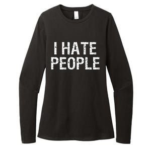 I HATE PEOPLE Womens CVC Long Sleeve Shirt