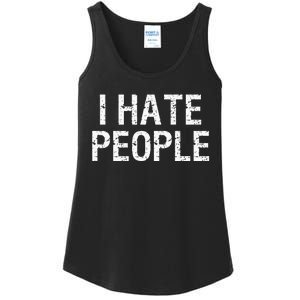 I HATE PEOPLE Ladies Essential Tank